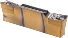 Iscar - 3003HFPR Grade IC808, 3mm Cutting Width Carbide Grooving Insert - 1.5mm Max Depth of Cut, Right Hand, 0.3mm Corner Radius, TiAlN Finish - USA Tool & Supply