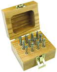 C-725 8Pc Set; 1/4" SH Dbl Cut - CBD - Burr - USA Tool & Supply