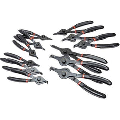 KD TOOLS - 12 Piece, Retaining Ring Pliers Set - Comes in Plastic Case - USA Tool & Supply