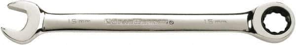 GearWrench - 24mm 12 Point Combination Wrench - 13.114" OAL, Steel, Full Polish Finish - USA Tool & Supply