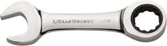 GearWrench - 7/16" 12 Point Combination Wrench - 4.016" OAL, Steel, Full Polish Finish - USA Tool & Supply