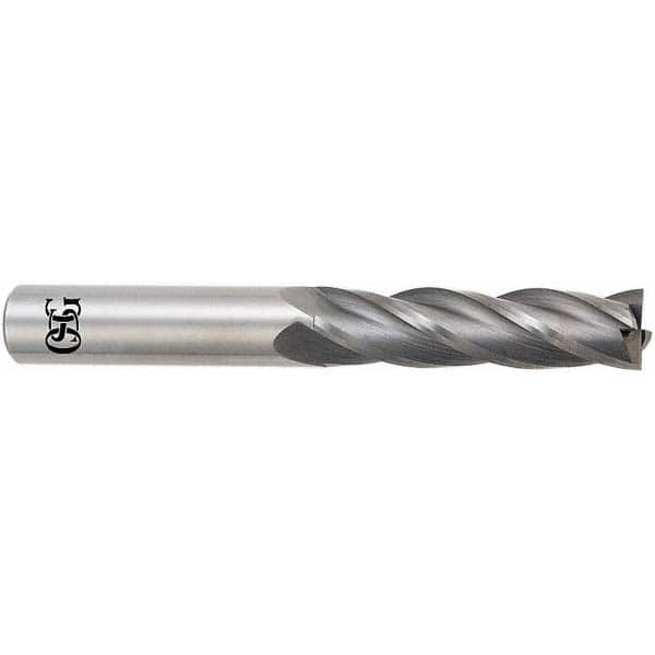 OSG - 18mm, 57mm LOC, 18mm Shank Diam, 127mm OAL, 4 Flute, Solid Carbide Square End Mill - USA Tool & Supply