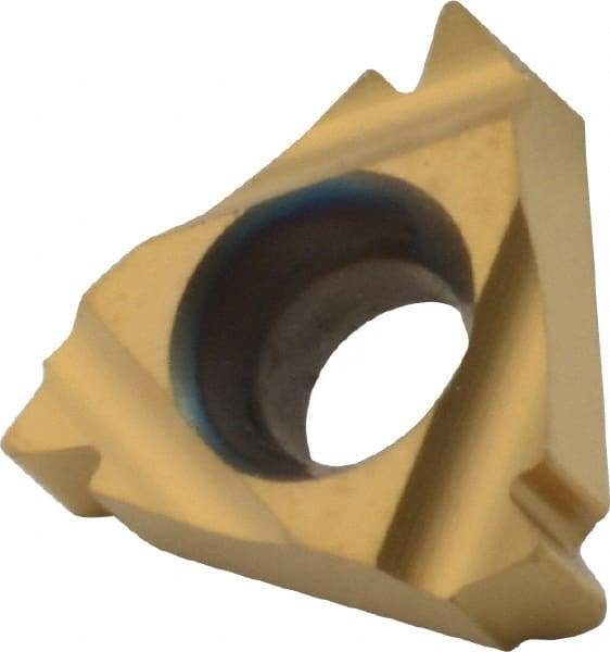 Iscar - 08IR Internal Right Hand 19 Whitworth Laydown Threading Insert - Grade IC228, TiN Coated Carbide, 4.75mm Inscribed Circle - USA Tool & Supply