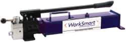 Value Collection - 13/16" Piston Stroke, 1-19/32" Diam, 0.81, 0.14 Cu In per Stroke, 140 Cu In Reservoir Capacity, Manual Hydraulic Pump - 10,000 psi, 2 Stage - USA Tool & Supply