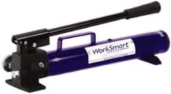 Value Collection - 13/16" Piston Stroke, 1-19/32" Piston Diam, 0.13 Cu In per Stroke, 67 Cu In Reservoir Capacity, Manual Hydraulic Pump - 10,000 psi, 89 Lbs. Max Handle Effort, 1 Stage - USA Tool & Supply