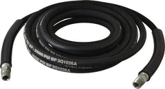 Value Collection - 1/4" Inside Diam x 3/8 NPT 20' Hydraulic Pump Hose - 10,000 psi, 59755199 Opposite End, Rubber - USA Tool & Supply