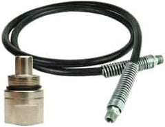 Value Collection - 1/4" Inside Diam x 3/8 NPT 3' Hydraulic Pump Hose - 10,000 psi, 59755199 Opposite End, Rubber - USA Tool & Supply