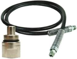 Value Collection - 1/4" Inside Diam x 3/8 NPT 2' Hydraulic Pump Hose - 10,000 psi, 59755249 Opposite End, Rubber - USA Tool & Supply