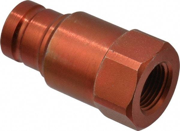 Value Collection - 3/8 NPTF Steel Hydraulic Hose Male Flush Face Coupler - USA Tool & Supply