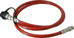 Value Collection - 1/4" Inside Diam x 3/8 NPT 6' Hydraulic Pump Hose - 10,000 psi, 59755199 Opposite End, Thermoplastic - USA Tool & Supply
