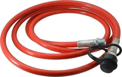 Value Collection - 1/4" Inside Diam x 3/8 NPT 10' Hydraulic Pump Hose - 10,000 psi, 59755199 Opposite End, Thermoplastic - USA Tool & Supply