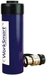 Value Collection - 25 Ton, 4.02" Stroke, 20.7 Cu In Oil Capacity, Portable Hydraulic Single Acting Cylinder - 5.15 Sq In Effective Area, 8.62" Lowered Ht., 12.64" Max Ht., 2.56" Cyl Bore Diam, 2.24" Plunger Rod Diam, 10,000 Max psi - USA Tool & Supply
