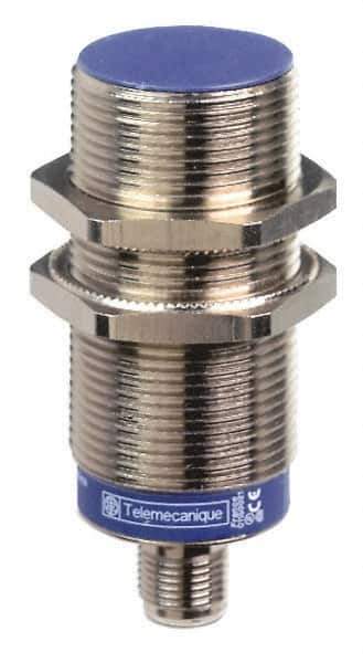 Telemecanique Sensors - PNP, NC, 15mm Detection, Cylinder Shielded, Inductive Proximity Sensor - 3 Wires, IP67, IP69K, 12 to 48 VDC, M30x1.5 Thread, 2.91 Inch Long - USA Tool & Supply