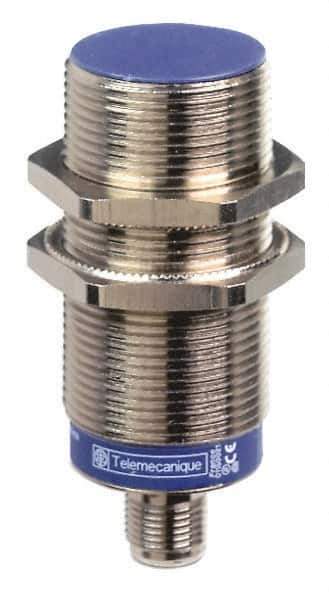 Telemecanique Sensors - NPN, NC, 15mm Detection, Cylinder Shielded, Inductive Proximity Sensor - 3 Wires, IP67, IP69K, 12 to 48 VDC, M30x1.5 Thread, 2.91 Inch Long - USA Tool & Supply