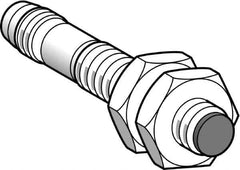 Telemecanique Sensors - PNP, 2.5mm Detection, Cylinder, Inductive Proximity Sensor - 3 Wires, IP65, IP67, 12 to 24 VDC, M8x1 Thread, 42mm Long - USA Tool & Supply