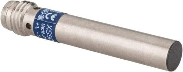 Telemecanique Sensors - PNP, 1.5mm Detection, Cylinder Shielded, Inductive Proximity Sensor - 3 Wires, IP67, 12 to 24 VDC, M6x1 Thread, 1.65 Inch Long - USA Tool & Supply