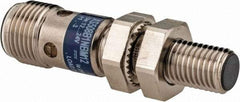 Telemecanique Sensors - NPN, NC, 1.5mm Detection, Cylinder Shielded, Inductive Proximity Sensor - 3 Wires, IP67, 12 to 24 VDC, M12x1 Thread, 45mm Long x 0.39 Inch Wide - USA Tool & Supply