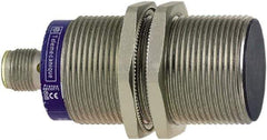 Telemecanique Sensors - NPN, PNP, NO/NC, 10mm Detection, Cylinder, Inductive Proximity Sensor - 4 Wires, IP67, 12 to 24 VDC, M30x1.5 Thread, 72mm Long - USA Tool & Supply