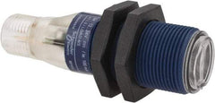 Telemecanique Sensors - 4 Pin M12 Connector, 0.1m Nominal Distance, Shock and Vibration Resistant, Diffused Photoelectric Sensor - 12 to 24 VDC, 500 Hz, PBT, 2.36 Inch Long x 0.71 Inch Wide - USA Tool & Supply