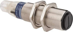 Telemecanique Sensors - 4 Pin M12 Connector, 0.6m Nominal Distance, Shock and Vibration Resistant, Diffused Photoelectric Sensor - 12 to 24 VDC, 500 Hz, Nickel Plated Brass, 2.99 Inch Long x 0.71 Inch Wide - USA Tool & Supply