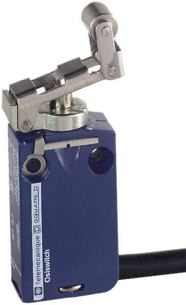 Telemecanique Sensors - SPDT, NC/NO, 240 VAC, 250 VDC, Removable Cable Terminal, Roller Plunger Actuator, General Purpose Limit Switch - 1, 2, 6, 12, 13, 4X, 6P NEMA Rating, IP66, IP67, IP68 IPR Rating - USA Tool & Supply