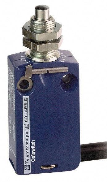 Telemecanique Sensors - DP, NC/NO, 240 VAC, Removable Cable Terminal, End Plunger Actuator, General Purpose Limit Switch - IP66, IP67, IP68 IPR Rating - USA Tool & Supply