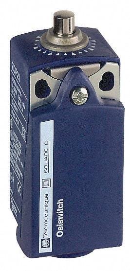 Telemecanique Sensors - SPDT, NC/NO, 240 VAC, 250 VDC, Screw Terminal, End Plunger Actuator, General Purpose Limit Switch - 1, 2, 4, 6, 12, 13 NEMA Rating, IP66, IP67 IPR Rating - USA Tool & Supply