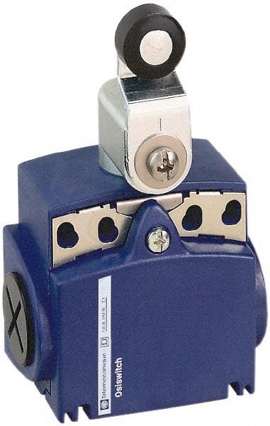 Telemecanique Sensors - DP, NC/NO, 240 VAC, Screw Terminal, Roller Lever Actuator, General Purpose Limit Switch - IP66, IP67 IPR Rating - USA Tool & Supply
