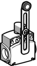 Telemecanique Sensors - SPDT, NC/NO, 240 VAC, 250 VDC, Screw Terminal, Roller Lever Actuator, General Purpose Limit Switch - 1, 2, 4, 6, 12, 13 NEMA Rating, IP66, IP67 IPR Rating - USA Tool & Supply