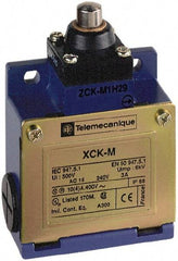 Telemecanique Sensors - SPDT, NC/NO, 240 VAC, 250 VDC, Screw Terminal, End Plunger Actuator, General Purpose Limit Switch - 1, 2, 4, 6, 12, 13, 6P NEMA Rating, IP66 IPR Rating - USA Tool & Supply