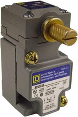 Square D - SPDT, NC/NO, Multiple VAC Levels, Screw Terminal, Rotary Head Actuator, General Purpose Limit Switch - 1, 2, 4, 6, 12, 13, 6P NEMA Rating, IP66 IPR Rating - USA Tool & Supply