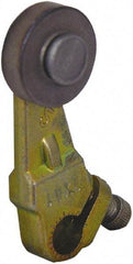 Square D - 1-1/2 Inch Long, 1/4 Inch Diameter, Cast Zinc Body, Limit Switch Operator - 1/4 Inch Face Width, Iron Roller, For Use with Limit Switches - USA Tool & Supply