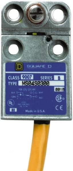 Square D - SPDT, NC/NO, Multiple VDC Levels, Prewired Terminal, Rotary Spring Return Actuator, General Purpose Limit Switch - 1, 2, 4, 6, 6P NEMA Rating, IP67 IPR Rating - USA Tool & Supply