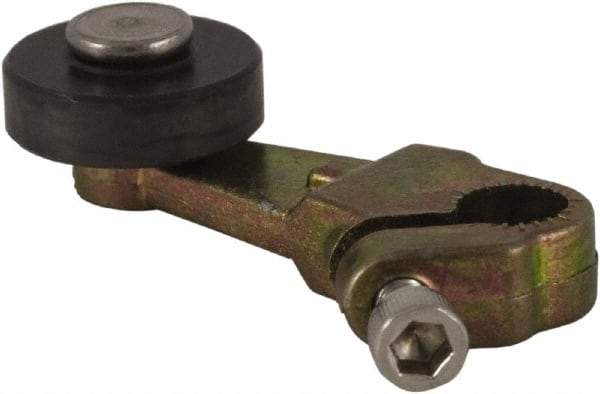 Square D - 1-1/2 Inch Long, 1/4 Inch Diameter, Cast Zinc Body, Limit Switch Lever Roller - 1/4 Inch Face Width, Nylon Roller, For Use with Limit Switches - USA Tool & Supply