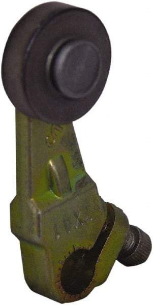 Square D - 1-1/2 Inch Long, 1/4 Inch Diameter, Cast Zinc Body, Limit Switch Lever Roller - 1/4 Inch Face Width, Steel Roller, For Use with Limit Switches - USA Tool & Supply