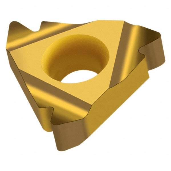 Walter - NTS-ER16 External Right Hand 8 NPT Laydown Threading Insert - Grade WXM20, TiCN Coated Carbide, 9.53mm Inscribed Circle - USA Tool & Supply