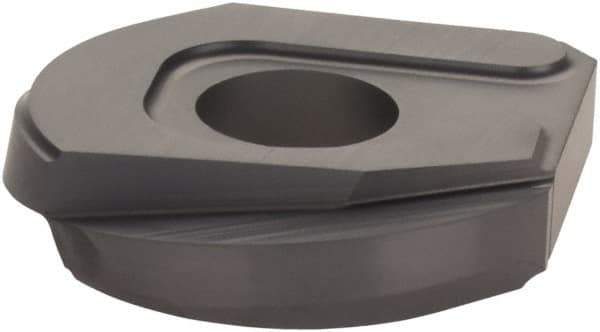 Iscar - HBFD1.0 QF Grade IC908 Carbide Milling Insert - TiAlN Finish, 0.212" Thick, 1" Inscribed Circle, 1/2" Corner Radius - USA Tool & Supply