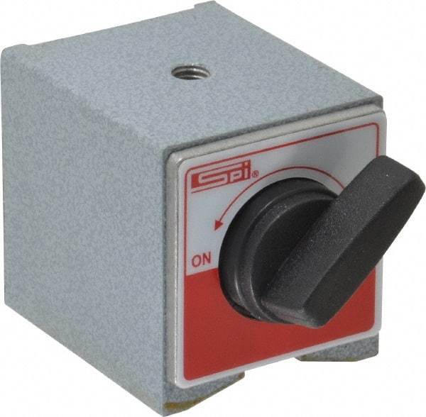 SPI - 2-1/4" Long x 2" Wide x 2-1/8" High Magnetic Indicator Base with On/Off Switch - 160 Lb Magnetic Pull - USA Tool & Supply