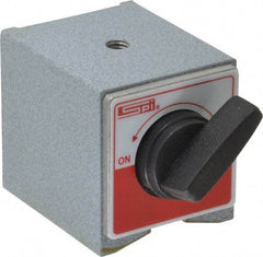 SPI - 2-1/4" Long x 2" Wide x 2-1/8" High Magnetic Indicator Base with On/Off Switch - 160 Lb Magnetic Pull - USA Tool & Supply