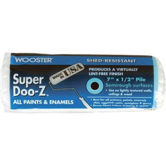 Wooster Brush - 1/2" Nap, 7" Wide Paint Roller Cover - Semi-Rough Texture, Woven - USA Tool & Supply