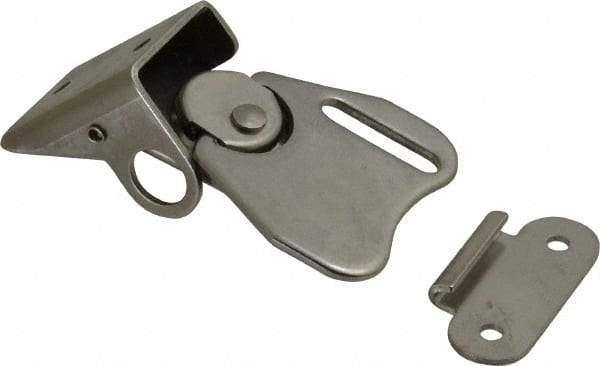 Value Collection - 2.51" Long x 1-1/2" Wide x 0.94" High, Padlockable Latch Wing Turn Latch - Stainless Steel, with Stainless Steel Finish - USA Tool & Supply