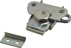 Value Collection - 2.62" Long x 2.51" Wide x 0.79" High, Standard Base Wing Turn Latch - Steel, with Zinc Finish - USA Tool & Supply