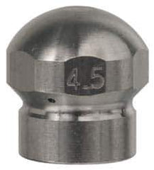 Value Collection - 4,200 psi Fixed, Sewer Pressure Washer Nozzle - 7.5mm Orifice Diam, 1/4" Thread - USA Tool & Supply