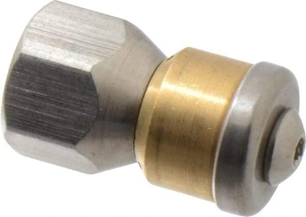 Value Collection - 3,000 psi Rotating, Sewer Pressure Washer Nozzle - 8mm Orifice Diam, 1/4" Thread - USA Tool & Supply