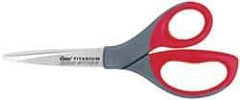 Clauss - 3-1/2" LOC, 8" OAL Titanium Shears - Right Hand, Straight Handle, For General Purpose Use - USA Tool & Supply