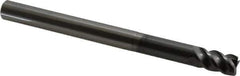 OSG - 10mm, 4 Flute, Single End, Solid Carbide, 0.5mm Corner Radius End Mill - 120mm OAL, 45° Helix, 15mm LOC, 50mm Extended Reach - USA Tool & Supply