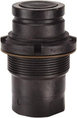Parker - 1" Nominal Flow, 1 Thread, Nonspill Quick Disconnect Coupling - 60 Max psi, 40 to 140°F, Polypropylene Coupling, Fluorocarbon O-Ring - USA Tool & Supply