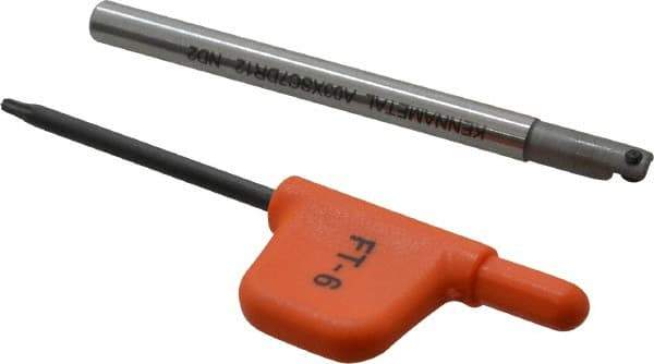Kennametal - 0.18" Min Bore Diam, 2-1/2" OAL, 3/16" Shank Diam, CSBI Indexable Boring Bar - 1/2" Max Bore Depth, CDC Insert, Screw Holding Method - USA Tool & Supply