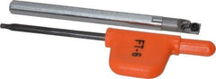 Kennametal - 0.208" Min Bore Diam, 2-1/2" OAL, 3/16" Shank Diam, CSBI Indexable Boring Bar - 3/4" Max Bore Depth, CDC Insert, Screw Holding Method - USA Tool & Supply