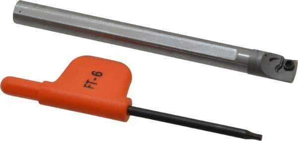 Kennametal - 0.292" Min Bore Diam, 3" OAL, 1/4" Shank Diam, CSBI Indexable Boring Bar - 3/4" Max Bore Depth, CDC Insert, Screw Holding Method - USA Tool & Supply